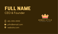 Pixelated Royal Crown Business Card