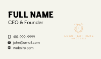 Flag Shield Letter Business Card