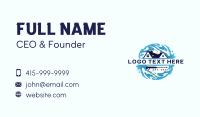 Wave Pressure Wash Cleaning Business Card