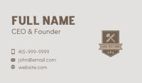 Mallet Chisel Carpentry Business Card