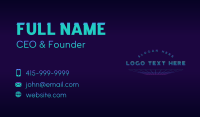 Generic Neon Retro Business Card Design