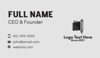 Book Pencil Academy Business Card