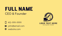 Industrial Construction Excavator Business Card