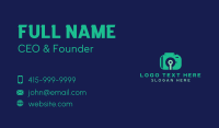 Blue Tech Camera Business Card