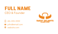 Orange Bull Lock Business Card