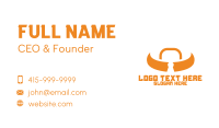 Orange Bull Lock Business Card