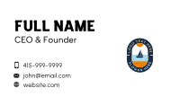 Boat Beach Vacation Business Card