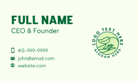 Agriculture Leaf Hand Business Card