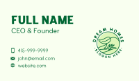 Agriculture Leaf Hand Business Card