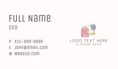 House Architecture Contractor Business Card Image Preview