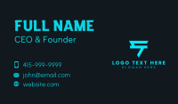 Letter S Cyber Squad   Business Card