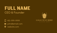 Crown Arrows Shield Business Card