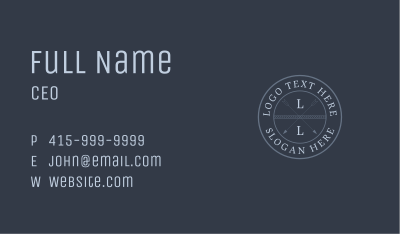 Marine Restaurant Badge Business Card Image Preview