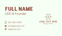 Natural Organic Letter Business Card Design