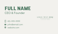 Modern Elegant Wordmark Business Card Design