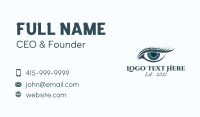 Blue Eye Lashes  Business Card