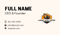 Excavator Construction Machinery Business Card