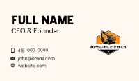 Excavator Construction Machinery Business Card Image Preview