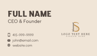 Classic Harp Letter S Business Card