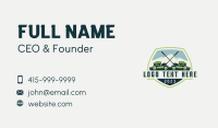 Gardening Lawn Mower Landscaping Business Card