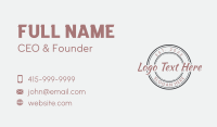 Apparel Clothing Emblem  Business Card Design