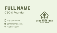 Christmas Tree House Business Card Design