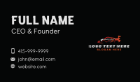 Red Racing Sports Car Business Card