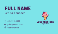 Cherry Ice Cream Business Card Design