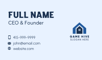 Blue Shape House Business Card