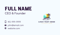 Beach Island Wave Business Card