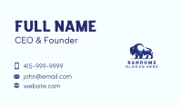 Bison Bull Wildlife Business Card