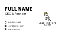 Perched Cockatoo Business Card Design