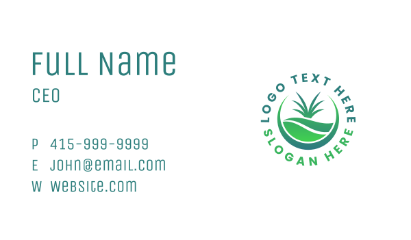 Grass Natural Landscaping Business Card Design Image Preview