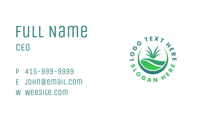 Grass Natural Landscaping Business Card Image Preview
