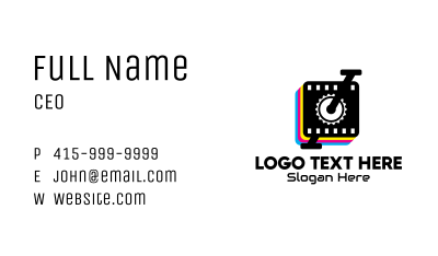 Photo Booth Printer Business Card