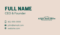 Casual Script Wordmark Business Card Design