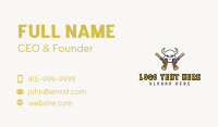 Pistol Guns Skull Business Card