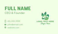 Eco Forest Leaf Business Card