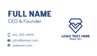 Blue Diamond Business Card example 3