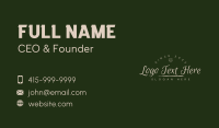 Elegant Handwritten Wordmark Business Card