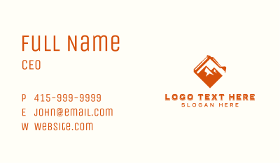 Mountain Quarry Excavation  Business Card
