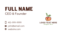 Seductive Peach Fruit Business Card Design