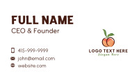 Seductive Peach Fruit Business Card