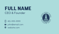 Blue  Lighthouse Tower Business Card