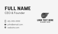 Wheel Wings Wrench Business Card