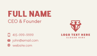 Red Shield Weightlifter Business Card Design
