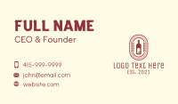 Wine Bottle Badge Business Card