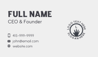 Gray Hand Lettermark Business Card