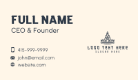Asian Shrine Architecture Business Card