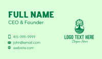 Green Growing Tree  Business Card
